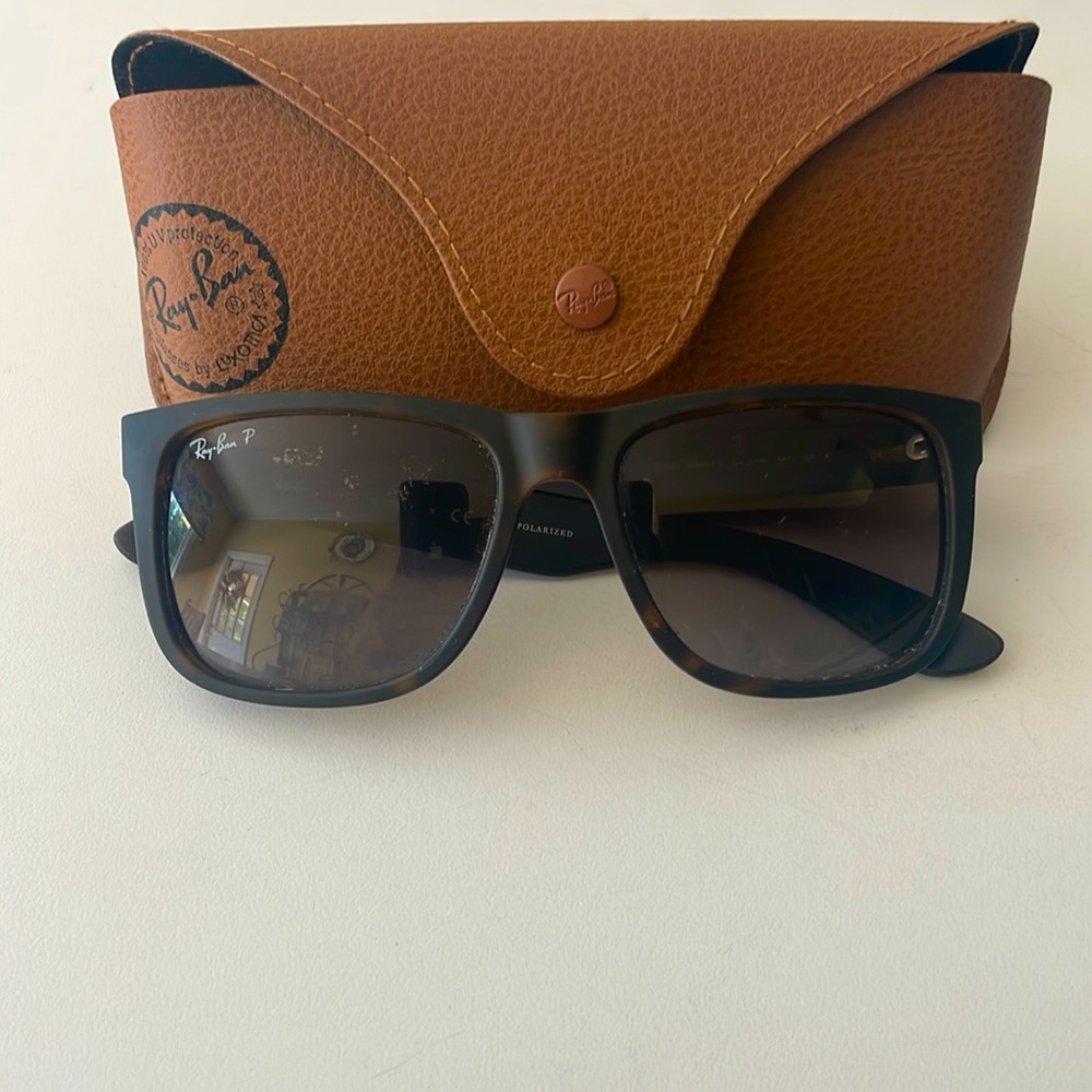 Polarized RayBan RB4165 Justin 5416 Matte Tortoise
